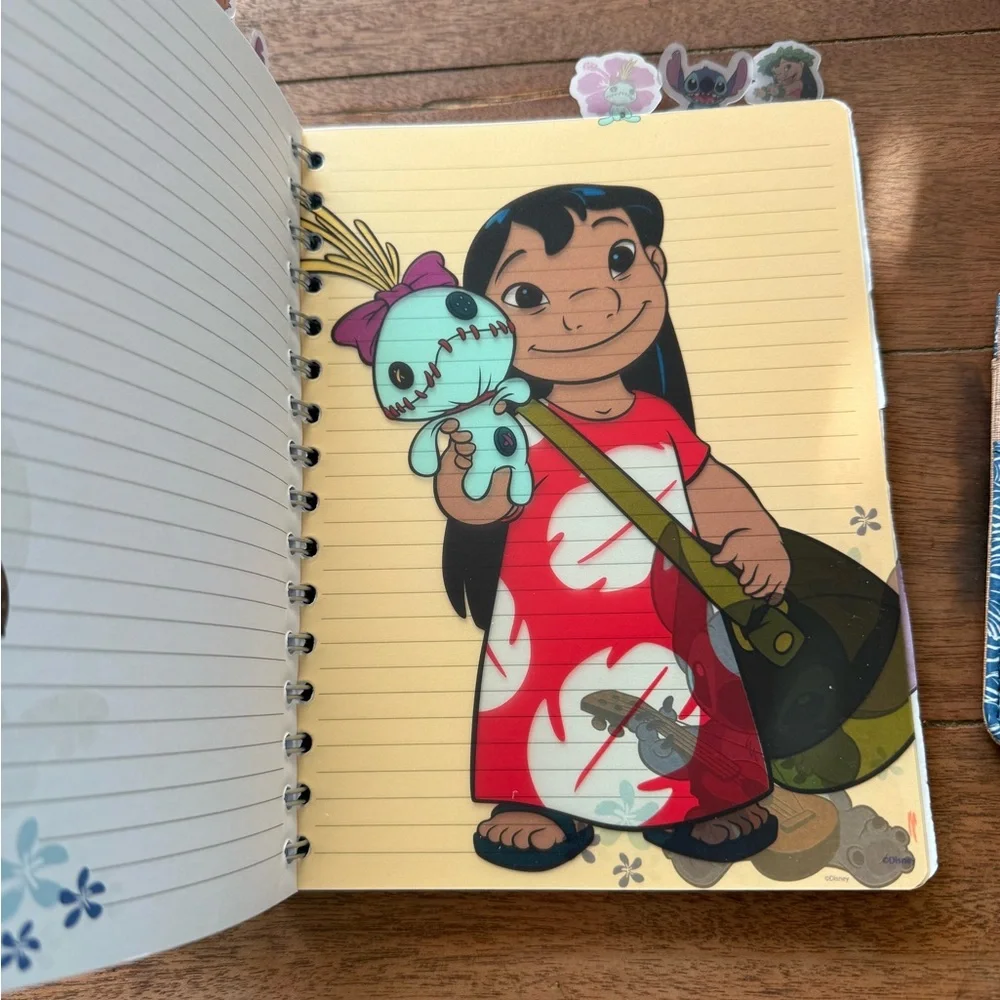 Disney LILO & Stitch Notebook Journal and wallet Card Holder bundle